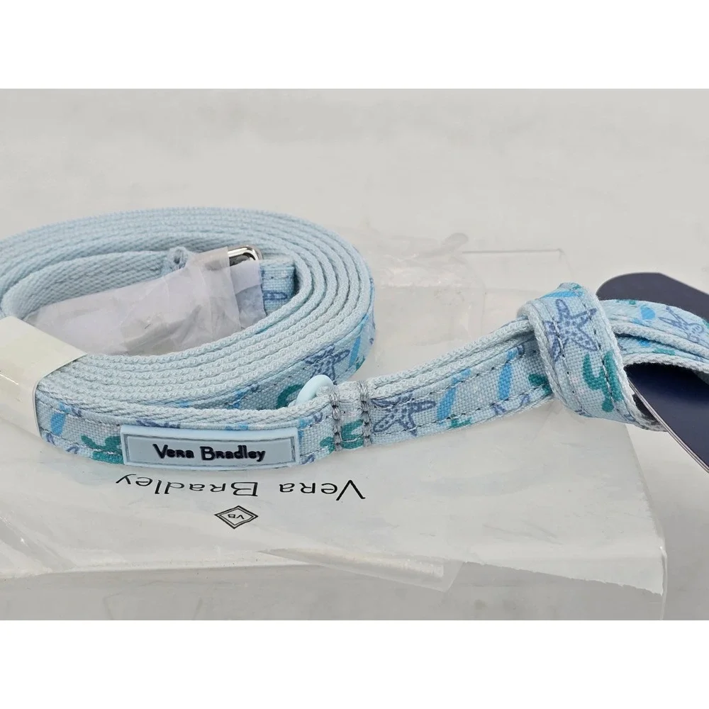 Vera Bradley Pet Leash Small Light Blue Tiny Turtle Dream Sea Life - New